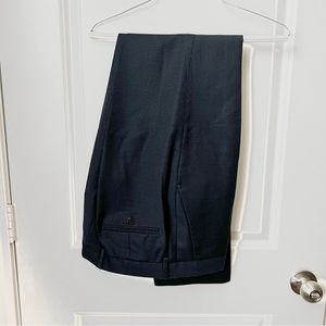 Slim photographer pants in navy stripe